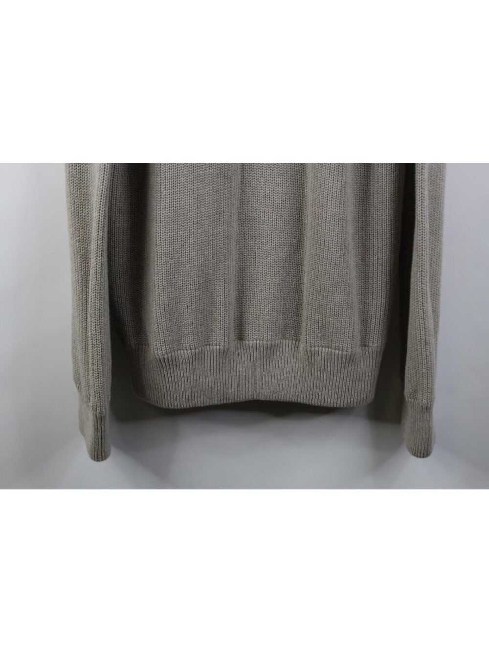 Vintage Eddie Bauer Mens XLT Blank Chunky Commando Ribbed Knit Henley Sweater - Picture 4 of 15